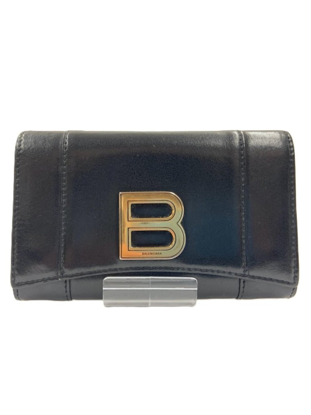 Balenciaga Hourglass Medium Wallet Bifold Black
